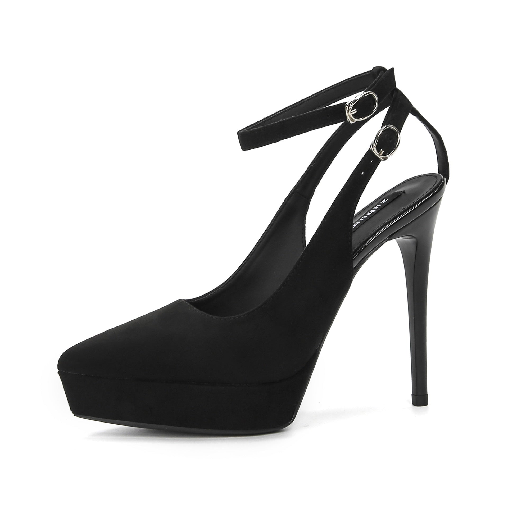 Waterproof Platform Suede Pointed Stiletto Heel High Heels