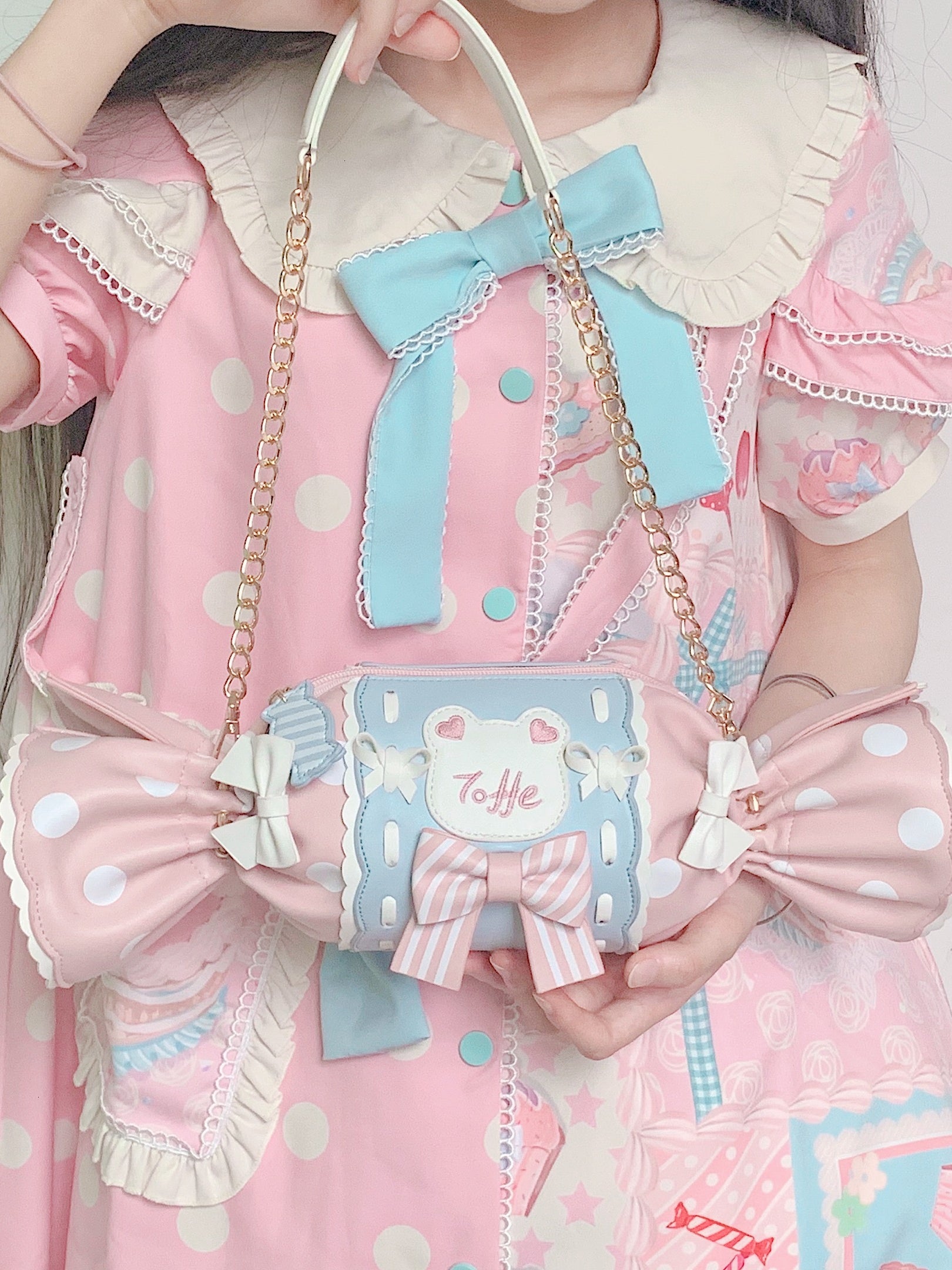 Embroidered Cute Portable Shoulder Messenger Bag