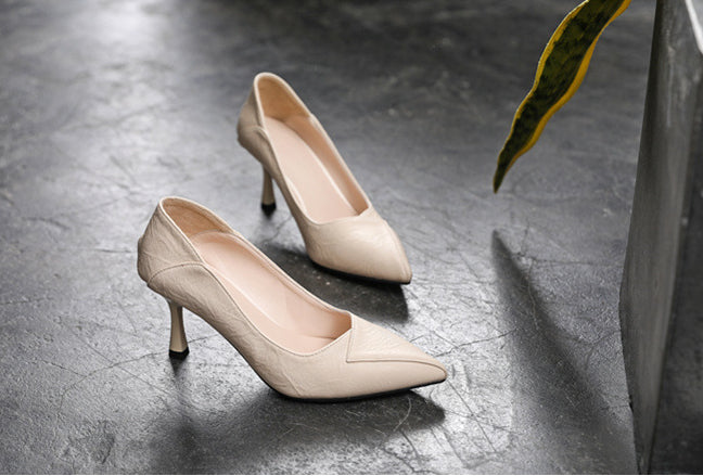 Soft Surface Small Size Two-way Work Stiletto Heel Large Size High Heels