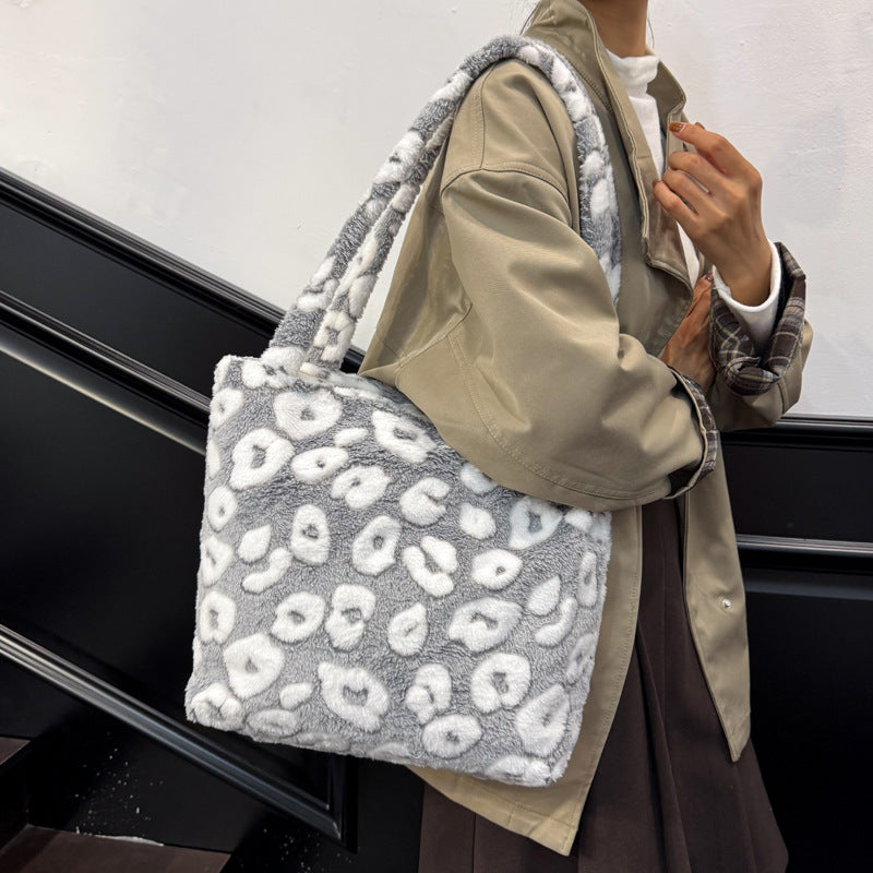 Printing Color Contrast Casual Simple Large Capacity Shoulder Bag