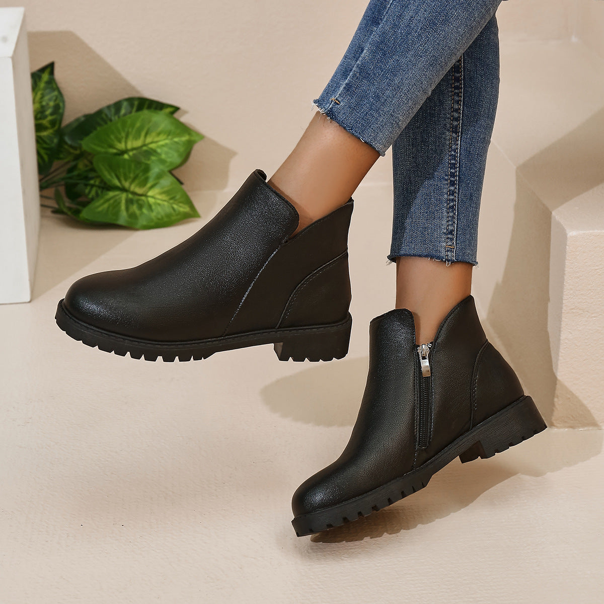 Casual British-style Low-cut Ankle Boots