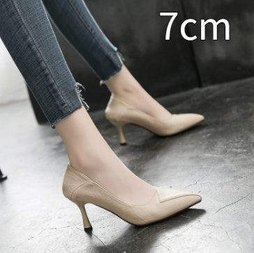 Soft Surface Small Size Two-way Work Stiletto Heel Large Size High Heels