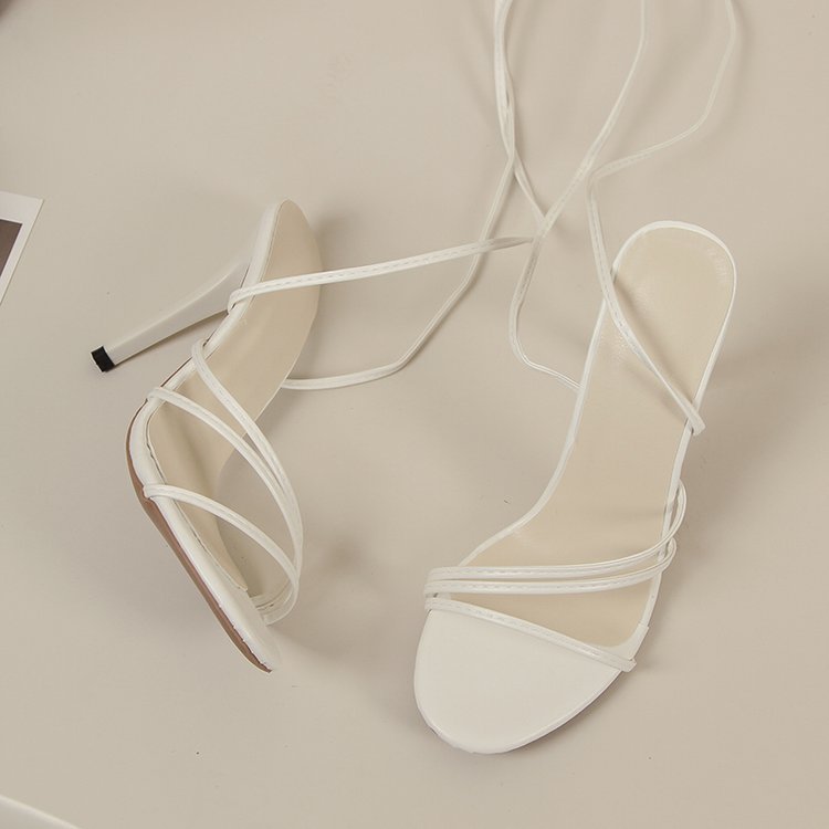 Sexy Round Toe Strap Stiletto Heel High Heels