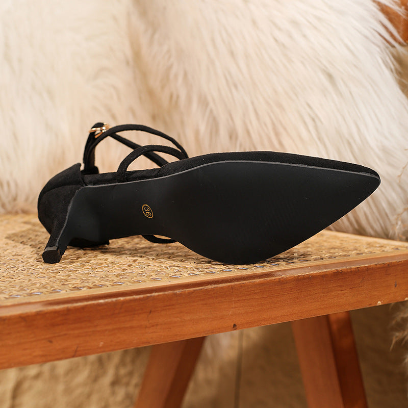 Women's Stiletto Heel Pumps Cross Sandals