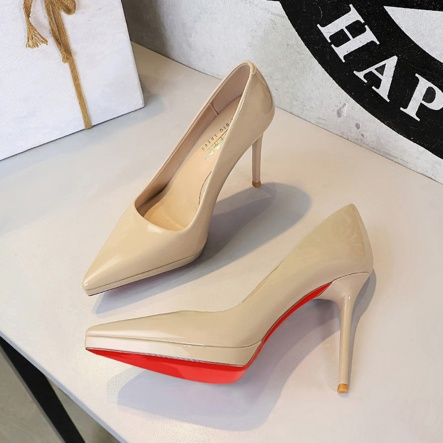 Professional Sexy Stiletto Heel Patent Leather Pumps
