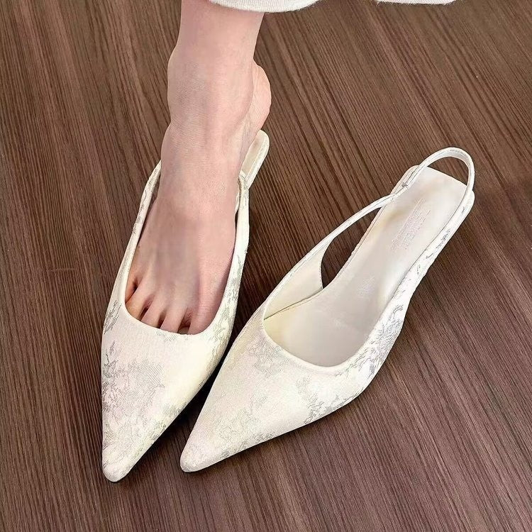 White Suede High Heels Women's Elegant Fashion Stiletto