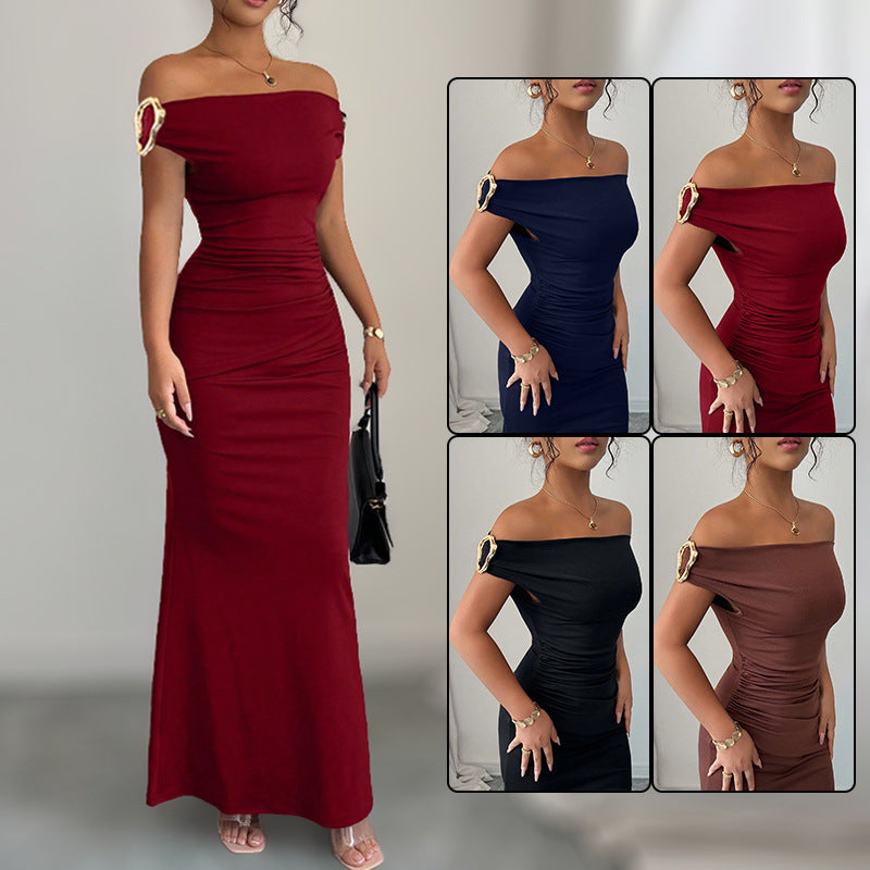 Off The Shoulder Form Fitting Dress