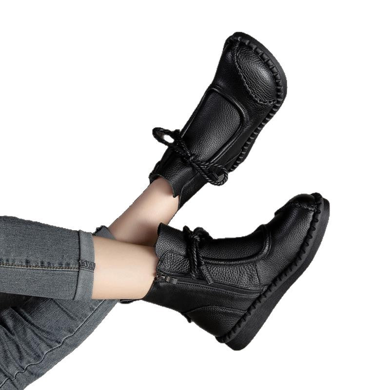 Womens Soft-soled Soft-upper Casual Non-slip Ankle Boots