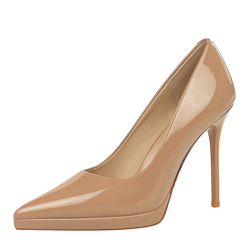 Professional Sexy Stiletto Heel Patent Leather Pumps