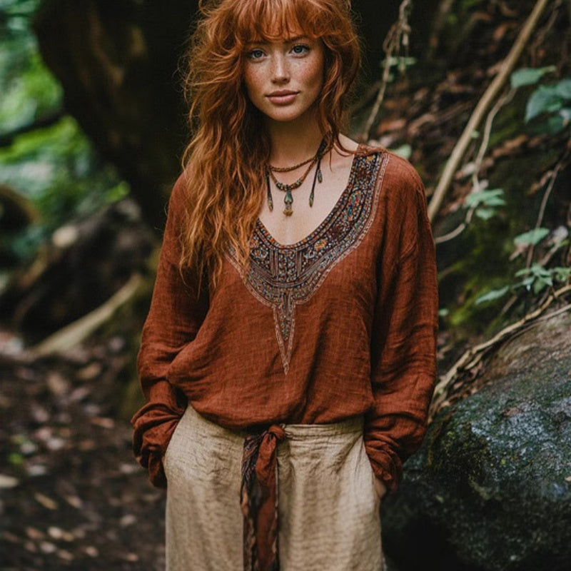 French-style Chic Long-sleeve Blouse For Wome Spring New Arrival Loose Fit